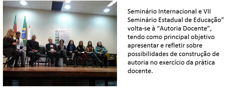 Autoria Docente é o tema do VII Seminário Estadual de Educação